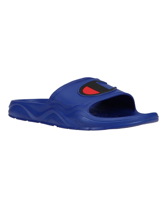 Champion Mens Slides NZ - Hydro-C Blue ( 9607-HOZQA )